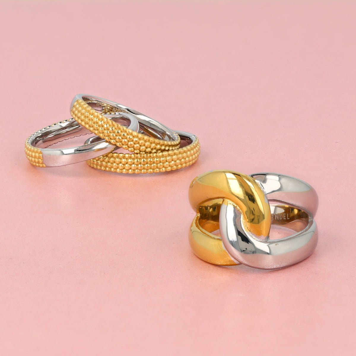 Bicolor Ring – Goud & Zilver - My Bendel - My Bendel Bicolor Ring – Goud & Zilver - My Bendel - My Bendel