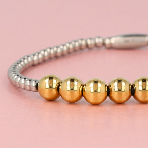 Bicolor armband van stainless steel - My Bendel - My Bendel Bicolor armband van stainless steel - My Bendel - My Bendel