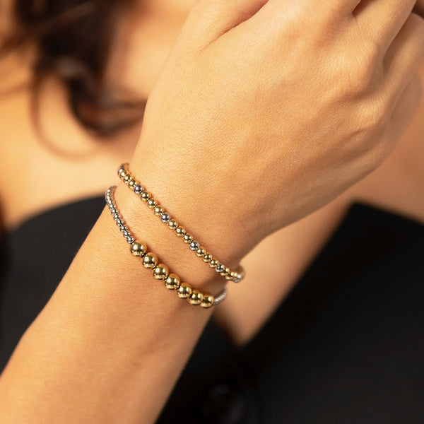 Bicolor armband - creëer je eigen unieke look met My Bendel - My Bendel Bicolor armband - creëer je eigen unieke look met My Bendel - My Bendel