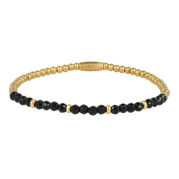Onyx power armband – Edelsteen & stainless steel - My Bendel Onyx power armband – Edelsteen & stainless steel - My Bendel