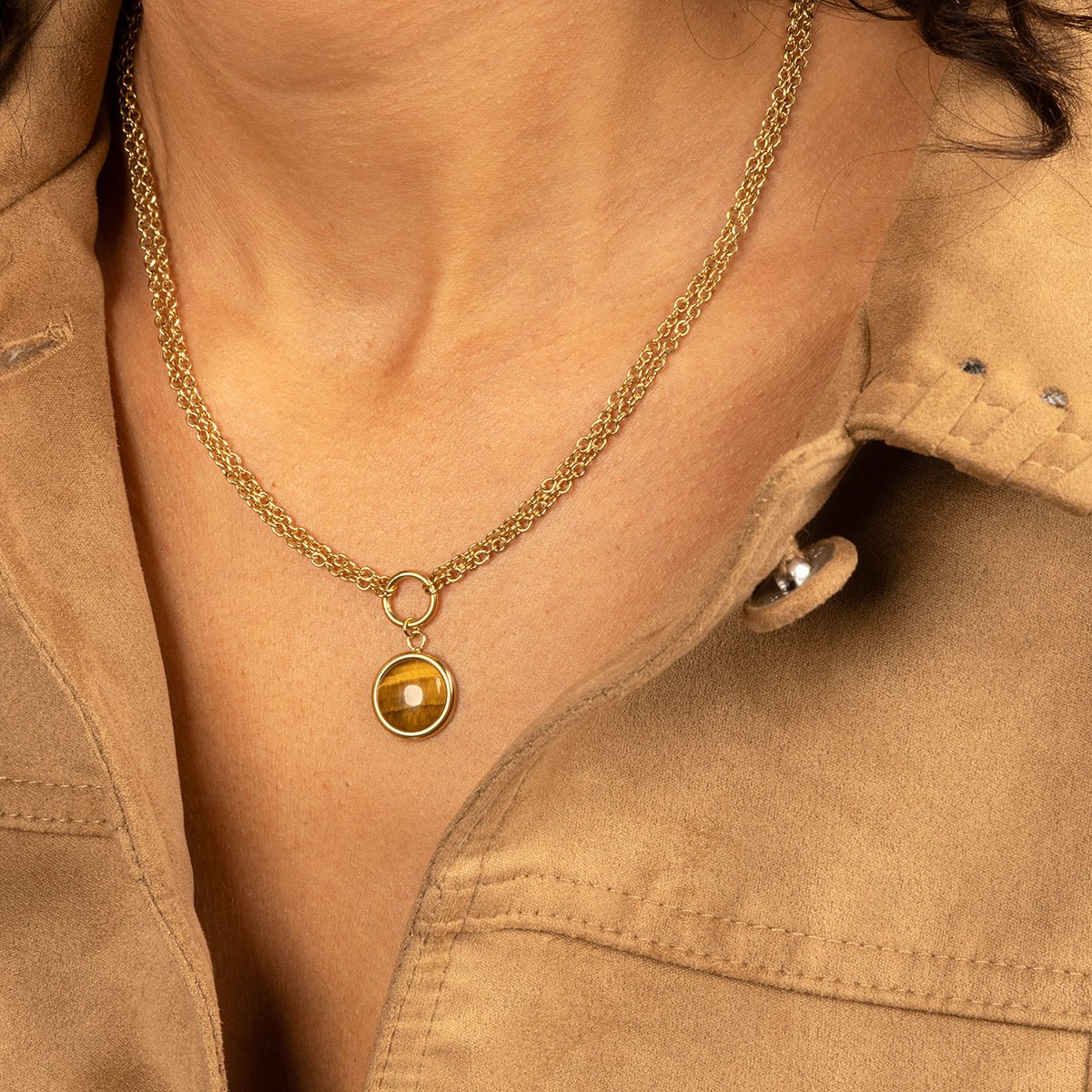 Tiger Eye ketting voor zelfvertrouwen - My Bendel - My Bendel Tiger Eye ketting voor zelfvertrouwen - My Bendel - My Bendel