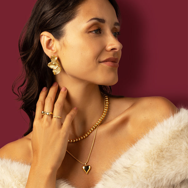 My Bendel gouden statement oorbellen – stainless steel met 14k gouden coating My Bendel gouden statement oorbellen – stainless steel met 14k gouden coating