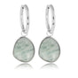 Amazonite Elegantie: Zilveren Oorbellen 36mm Amazonite Elegantie: Zilveren Oorbellen 36mm