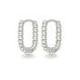 Elegante Gedraaide Zilveren Oorring 14mm Elegante Gedraaide Zilveren Oorring 14mm