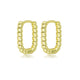 Elegante 14mm Gouden Twisted Oorring Elegante 14mm Gouden Twisted Oorring