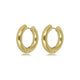 Strahlender goldener Ohrring 20x4 mm - Zeitlose Eleganz Strahlender goldener Ohrring 20x4 mm - Zeitlose Eleganz