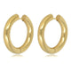 Stralende Gouden Hoepel Oorring 30x5 mm Elegantie Stralende Gouden Hoepel Oorring 30x5 mm Elegantie