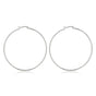 Elegante Zilveren Hoepeloorring 60mm Elegante Zilveren Hoepeloorring 60mm
