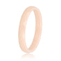 Keramieken ring 3mm - facet geslepen - zalmkleurig Keramieken ring 3mm - facet geslepen - zalmkleurig