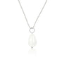 Zilveren Ketting met White Aventurine Peervormige Hanger Zilveren Ketting met White Aventurine Peervormige Hanger