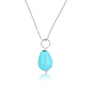 Zilveren Ketting met Blue Howlite Peervormige Hanger Zilveren Ketting met Blue Howlite Peervormige Hanger