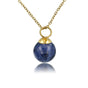 Gouden ketting met Sodalite edelsteen balletje Gouden ketting met Sodalite edelsteen balletje