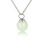 Zilveren ketting met ronde Amazonite edelsteen Zilveren ketting met ronde Amazonite edelsteen