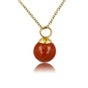 Gouden ketting met Aventurine edelsteen hanger Gouden ketting met Aventurine edelsteen hanger