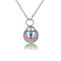Zilveren Ketting met Ronde Zwarte Parel Balletje Zilveren Ketting met Ronde Zwarte Parel Balletje