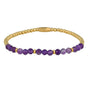 Gouden Armband met Amethyst kralen - Spiritueel Sieraad Gouden Armband met Amethyst kralen - Spiritueel Sieraad