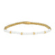 Gouden Armband met White Aventurine Edelstenen - My Bendel Gouden Armband met White Aventurine Edelstenen - My Bendel