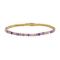 Gouden Armband met Lilac Quartz Edelstenen - My Bendel Gouden Armband met Lilac Quartz Edelstenen - My Bendel