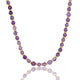 Gouden Lange Ketting met Amethyst Kralen - My Bendel Gouden Lange Ketting met Amethyst Kralen - My Bendel