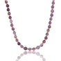 Gouden Lange Ketting met Amethyst Kralen - My Bendel Gouden Lange Ketting met Amethyst Kralen - My Bendel