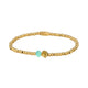 Amazonite Schelp Armband met Gouden Kralen - My Bendel Amazonite Schelp Armband met Gouden Kralen - My Bendel