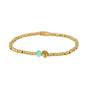 Amazonite Schelp Armband met Gouden Kralen - My Bendel Amazonite Schelp Armband met Gouden Kralen - My Bendel