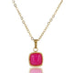Ketting met Rose Stripe Agate hanger - My Bendel Ketting met Rose Stripe Agate hanger - My Bendel