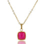 Ketting met Rose Stripe Agate hanger - My Bendel Ketting met Rose Stripe Agate hanger - My Bendel