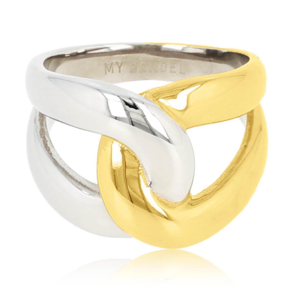 Bicolor Ring – Goud & Zilver - My Bendel - My Bendel Bicolor Ring – Goud & Zilver - My Bendel - My Bendel