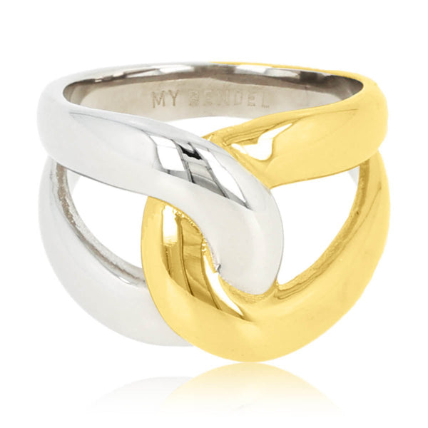 Bicolor Ring – Goud & Zilver - My Bendel - My Bendel Bicolor Ring – Goud & Zilver - My Bendel - My Bendel