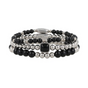 Onyx Armbanden Set - Zilver & Edelstenen Kralen Onyx Armbanden Set - Zilver & Edelstenen Kralen