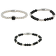 Onyx Armbanden Set - Zilver & Edelstenen Kralen Onyx Armbanden Set - Zilver & Edelstenen Kralen