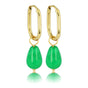 Gouden Oorringen met Chrysoprase Pracht Gouden Oorringen met Chrysoprase Pracht