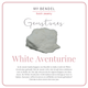 Gouden Armband met White Aventurine Edelstenen - My Bendel Gouden Armband met White Aventurine Edelstenen - My Bendel
