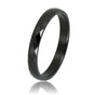 Keramieken ring zwart 3mm - facet geslepen - hypoallergeen - My Bendel Keramieken ring zwart 3mm - facet geslepen - hypoallergeen - My Bendel