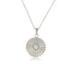Zilveren Amazonite Ketting met Zonnetjes Hanger Zilveren Amazonite Ketting met Zonnetjes Hanger