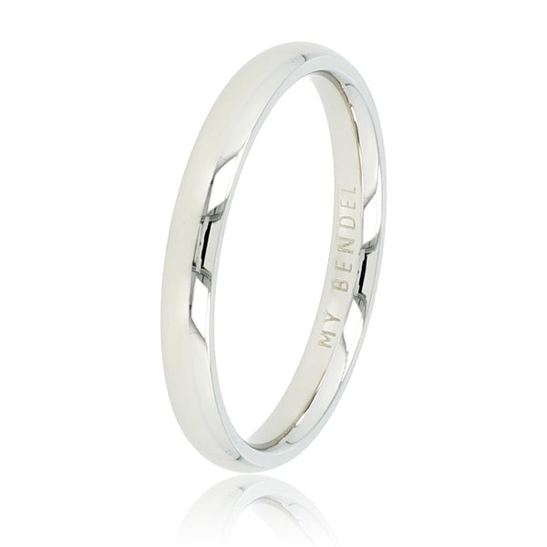Gladde zilveren stapelring 2,5 mm - Stainless steel - verkleurt niet - My Bendel Gladde zilveren stapelring 2,5 mm - Stainless steel - verkleurt niet - My Bendel