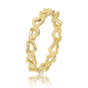 Gouden ring - open hartjes patroon - hypoallergeen - My Bendel Gouden ring - open hartjes patroon - hypoallergeen - My Bendel