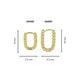 Elegante 14mm Gouden Twisted Oorring Elegante 14mm Gouden Twisted Oorring