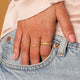 Gouden stardust aanschuifring - 4 mm breed - Sprankelend design Gouden stardust aanschuifring - 4 mm breed - Sprankelend design