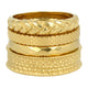 Gouden ringenset - 4 verschillende ringen - stijlvolle look Gouden ringenset - 4 verschillende ringen - stijlvolle look