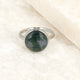 Zilveren ring - Moss Agate edelsteen - elegant en modern Zilveren ring - Moss Agate edelsteen - elegant en modern