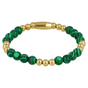 Gouden Malachite Armband Elastisch Dames Gouden Malachite Armband Elastisch Dames