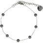 Zilveren Armband met Zwarte Parels - Mysterieus Design Zilveren Armband met Zwarte Parels - Mysterieus Design