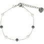 Zilveren Armband met Zwarte/Witte Parels Zilveren Armband met Zwarte/Witte Parels