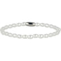 Zilveren armband met witte parels - elastisch Zilveren armband met witte parels - elastisch