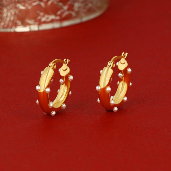 Oorbellen met parels - My Bendel
