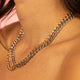 Tough silver necklace with 6 mm chunky links