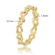 Gold ring - open heart pattern - hypoallergenic