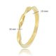 Goldener Aufsteckring - schöner Twist - Edelstahlbasis